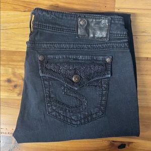 Silver Jeans -Pioneer Flap black 29x30